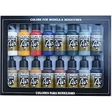 Vallejo Model Air Set de couleurs de peinture acrylique pour air brush – Couleurs assorties (Lot...